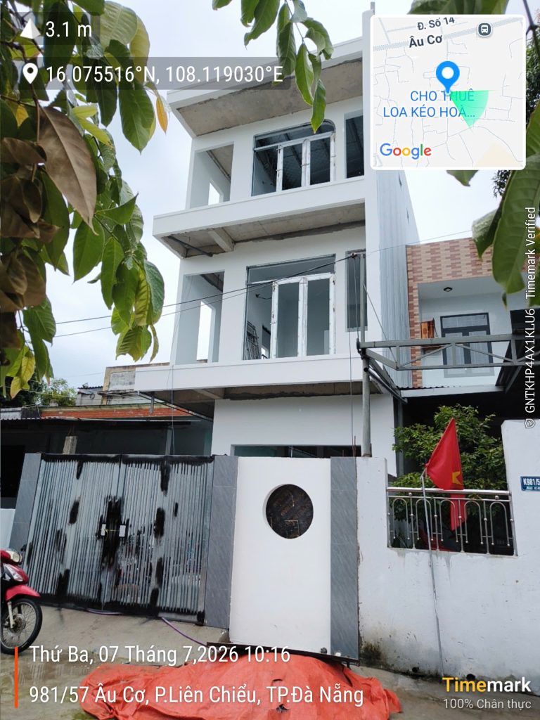 Nhà Phố 3 Tầng – Liên Chiểu, Đà Nẵng